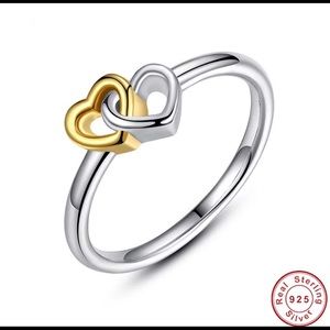 Double Hearts Rings